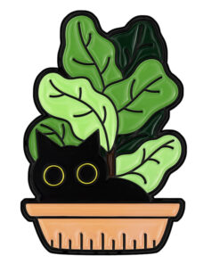 Gato Ojos Amarrillo Maceta