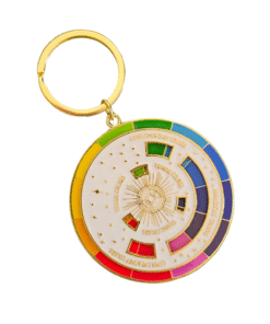 Llavero Circulo Cromatico Blanco