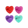 Rubber Pin Back Heart