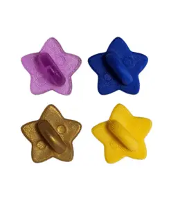 Rubber Pin Back Stars